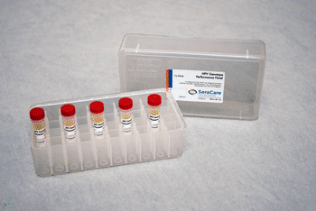 Image: SeraCare genotype performance panel (Photo courtesy of Sera-Care).